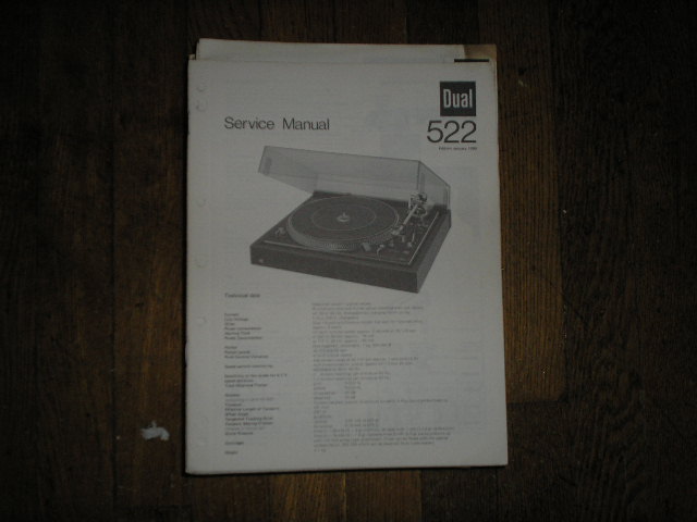 522 TURNTABLE Service Manual