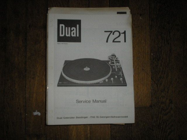 704 TURNTABLE Service Manual