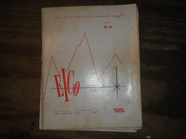 HF-81 HIGH FIDELITY AMPLIFIER Service Manual