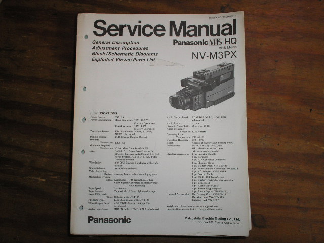 Panasonic Ag-450 Camcorder Manual