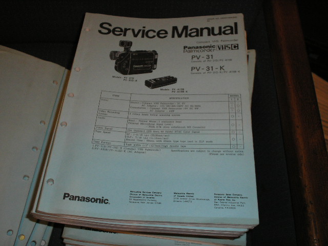 panasonic pv l759d manual