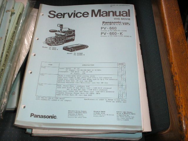 panasonic pv l759d manual
