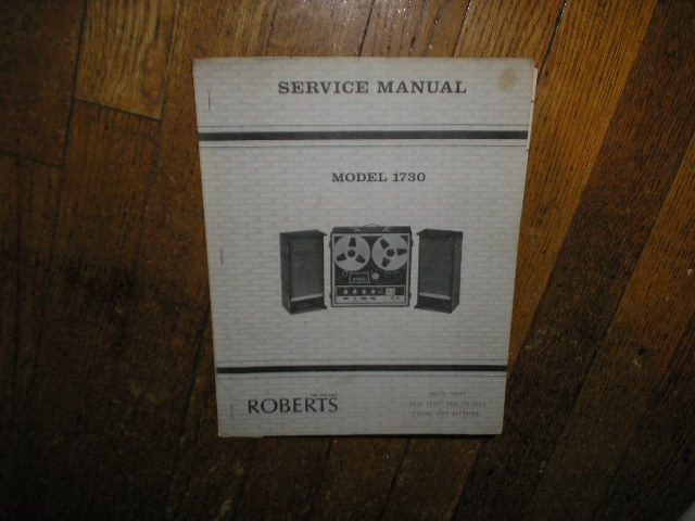 1730 4-Track Stereo Reel to Reel Tape Deck Service Manual