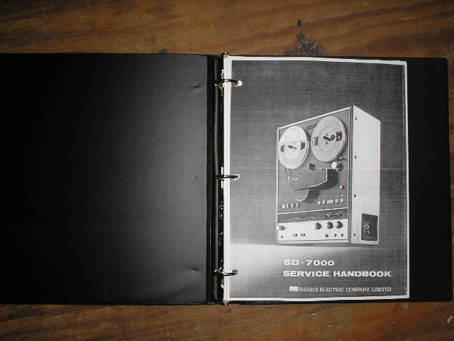 SD-7000 Reel To Reel Service Manual..  WITH 2 LARGE FOLD OUT SCHEMATICS