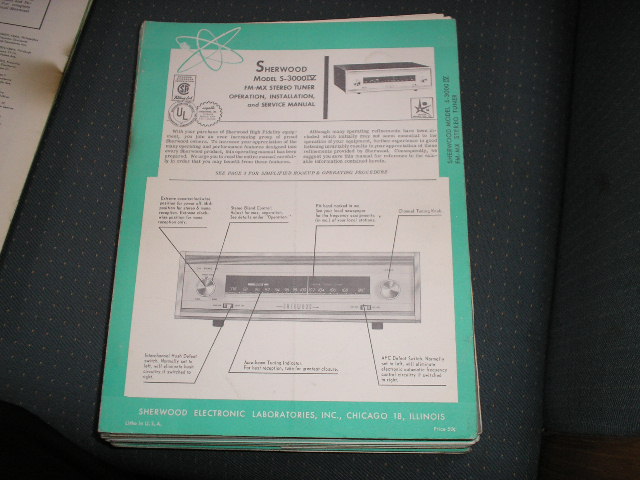 S-3000 IV Tuner Operation,Installation and Service Manual for Serial No. 3224501 and UP. Tubes are 1 12AT7 1 6FG6 or EM84 1 12AU7 1 6AU8 1 6EA8 1 6AL5 1 6BS8 1 6CB6A 1 6BN6 2 6AU6 ..