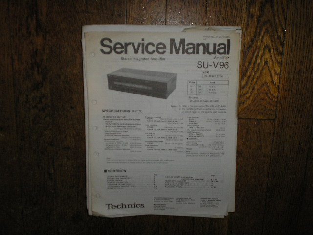 SU-V96 Amplifier Service Manual