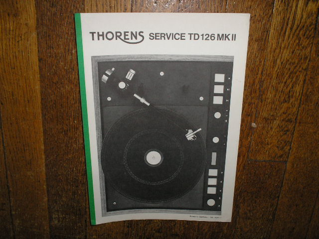 TD 126 Mk II 2 Turntable Service Manual