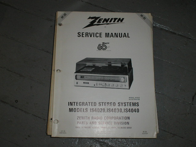 IS4020 IS4030 IS4040 Stereo System Service Manual