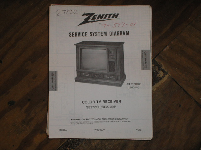 SE2705H SE2709P TV Service Diagram CM-140 B-1 I J ChassisTelevision Service Information With Schematics