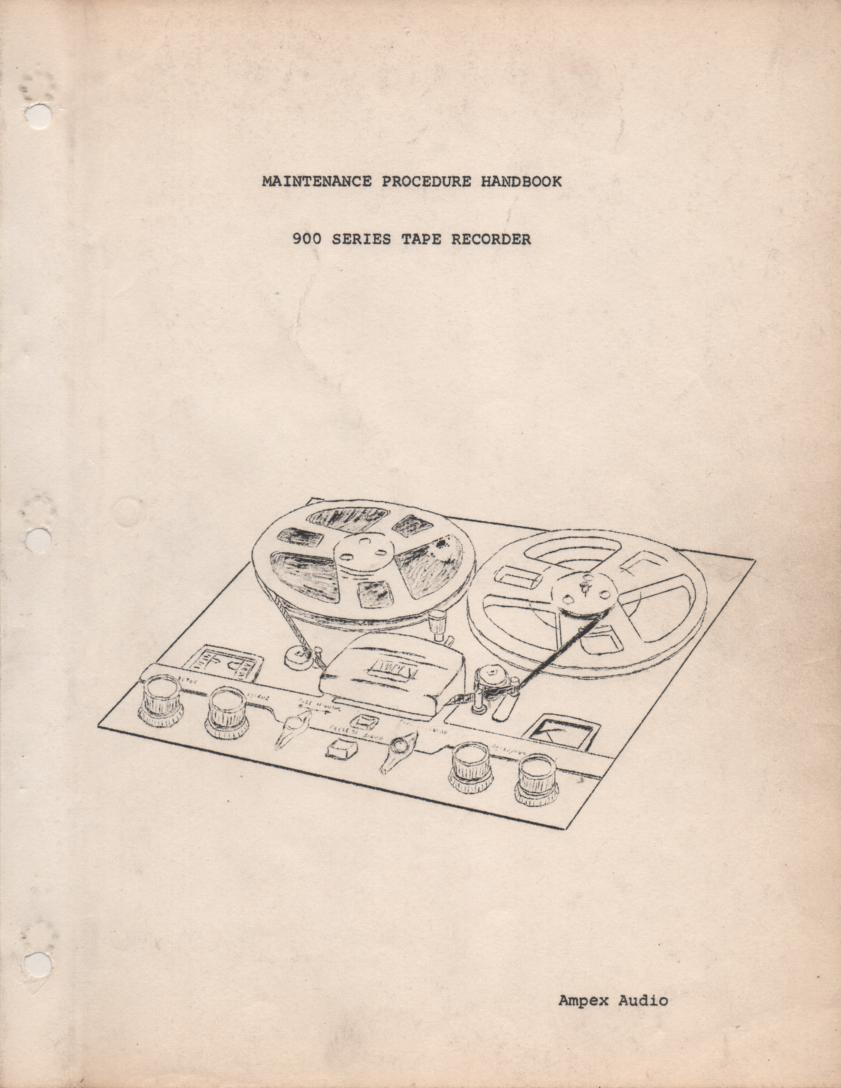 A-122 Reel to Reel Service Manual