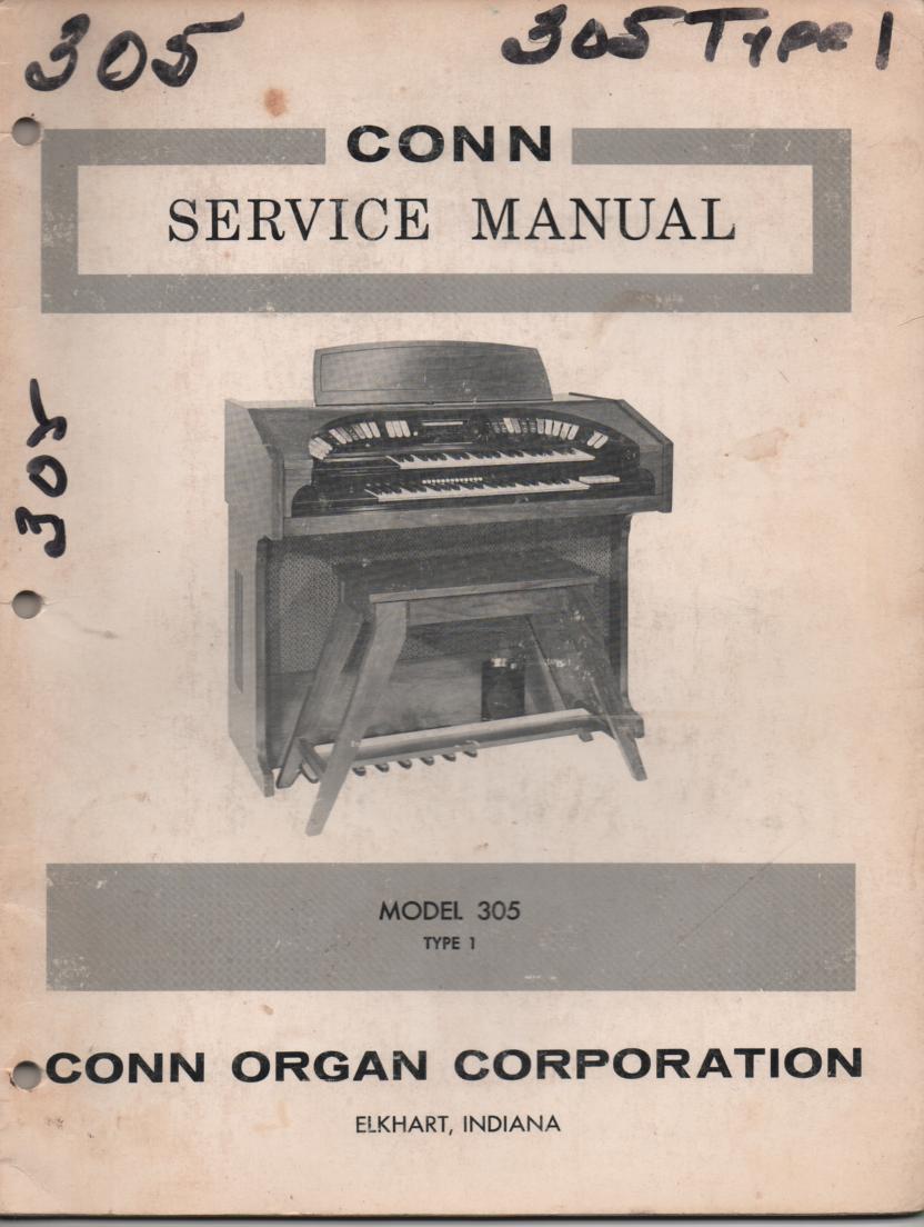 305 Type-1 Organ Service Manual