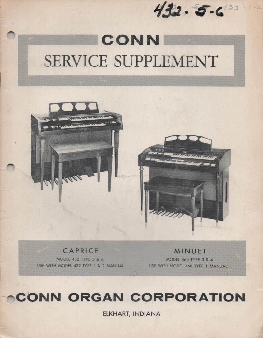 432 Caprice Type 5 & 6 Organ Supplement Service Manual