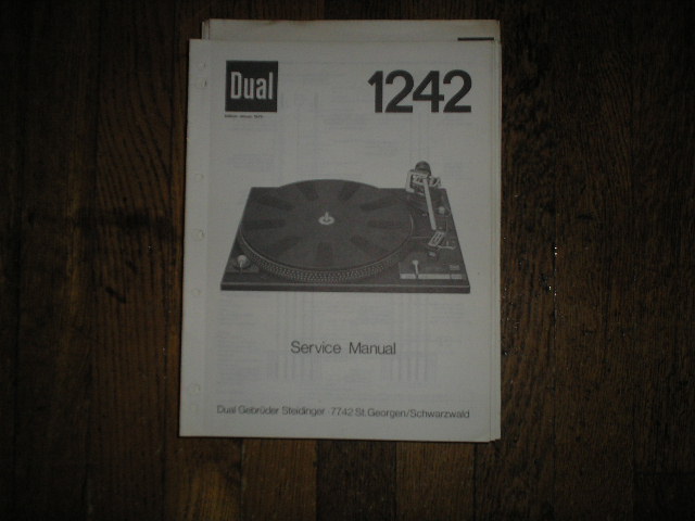 1242 Turntable Service Manual