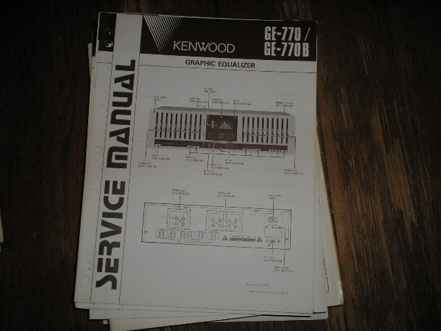 GE-770 GE-770 B Graphic Equalizer Service Manual B51-1482 ...220