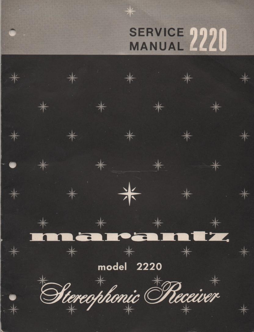 2220 Stereo Receiver Service Manual