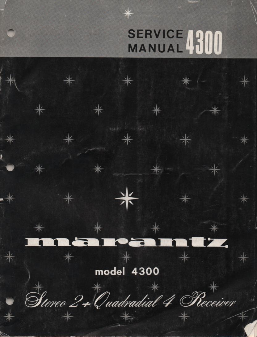 4300 Stereo Receiver Service Manual
