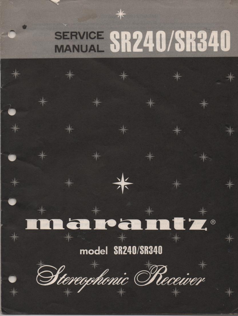 SR240 SR340 Stereo Receiver Service Manual