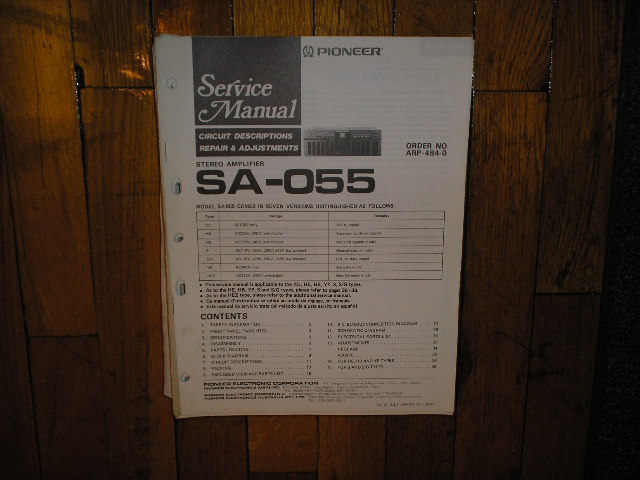 SA-055 Amplifier Service Manual
