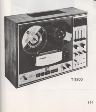 T-8800 Reel to Reel Schematic Manual Only.  It does not contain parts lists, alignments,etc.  Schematics only