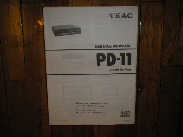PD-11 CD Player Service Manual