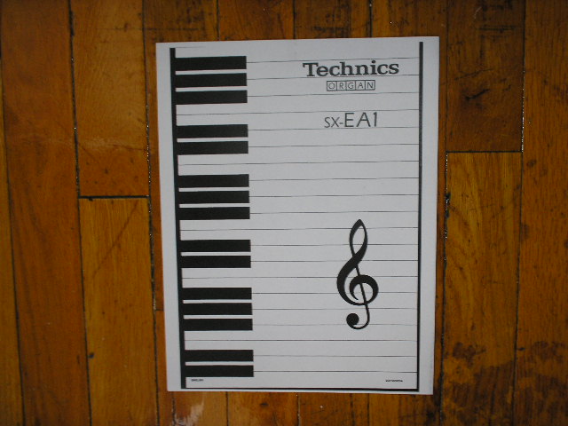 SX-EA1 Organ Keyboard Operating Instruction Manual