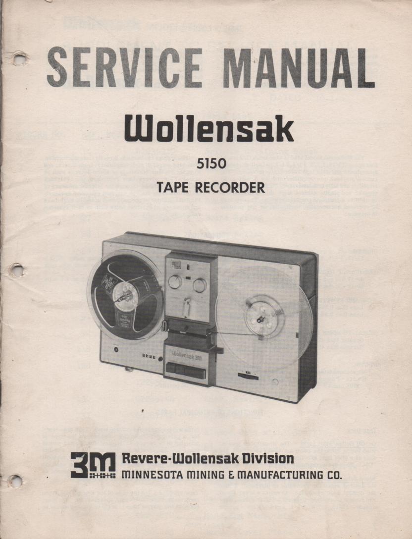 5150 Cassette Tape Recorder Service Manual