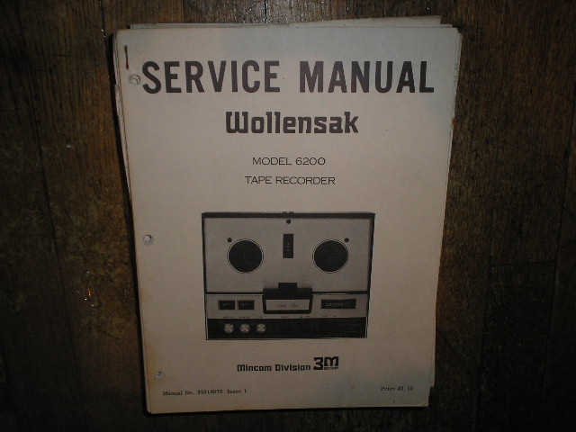 6200 Reel to Reel Service Manual