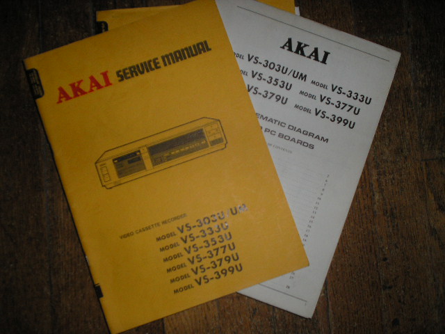 VS-303U UM VS-333U VS-353U VS-377U VS 379U VS-399U  VHS VCR Service Manual