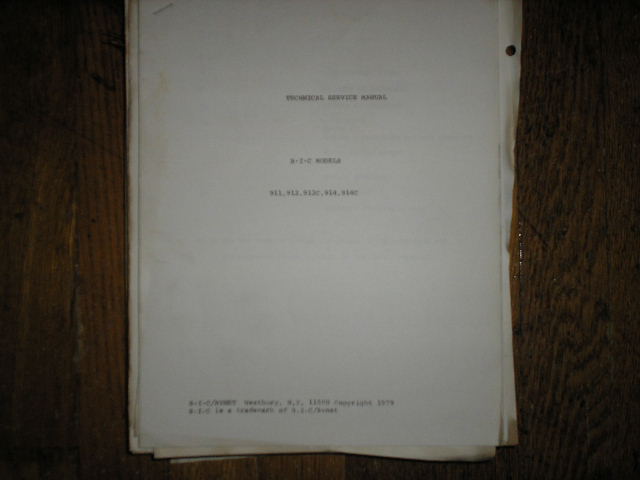 911 912 912C 914 914C Turntable Service Manual.