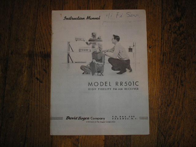 RR501C RECEIVER  Service and Instruction Manual with Schematic 