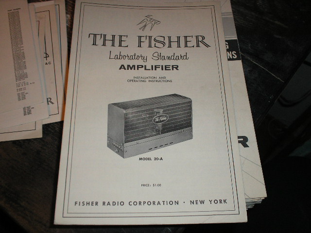 20-A Amplifier Installation, Operating and  Service Manual