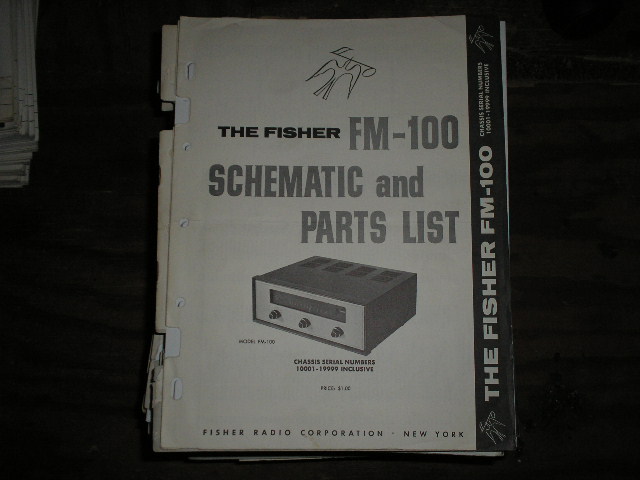 FM-100 Tuner Service Manual for Serial no. 10001 - 19999
Contains the schematic and parts list...