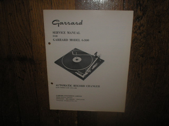 6-300 6-100C 6-200C Series Turntable  Service Manual 