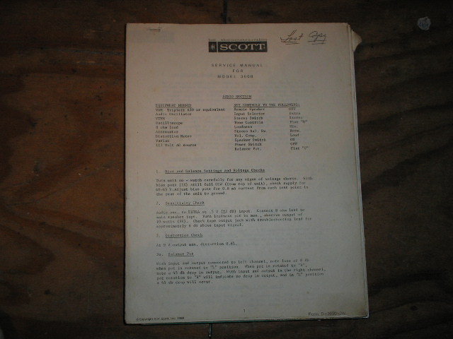 3600 Service Manual