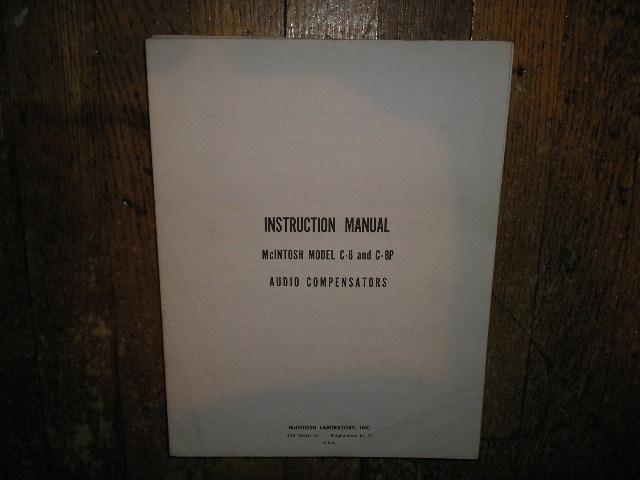 C-8 C-8P Audio Compensator Service Manual