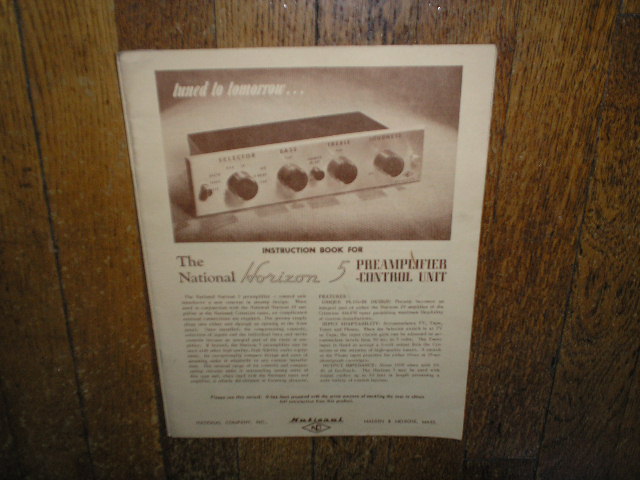 Horizon 5 Pre-Amplifier Control Unit Service Manual