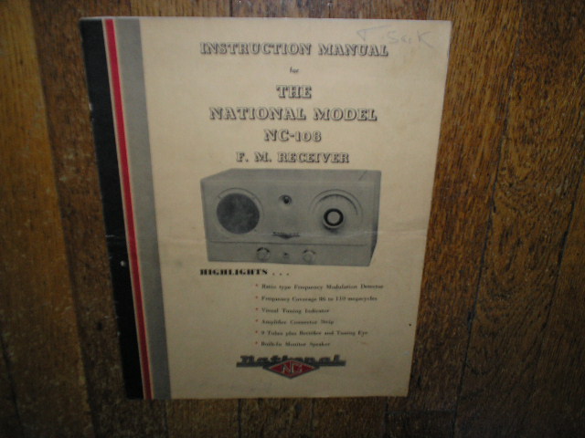 NC-108 FM Receiver Service Manual