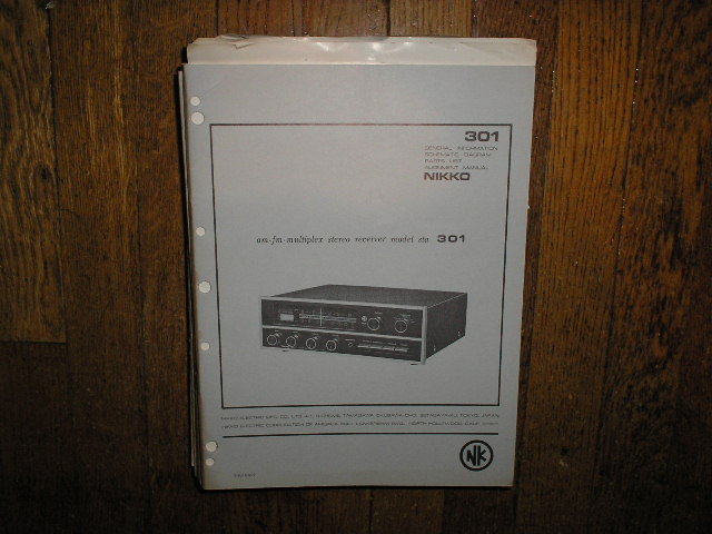 STA-301 AM FM STEREO RECEIVER Service Manual with Schematic
