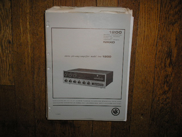 TRM-1200 AMPLIFIER Service Manual with Schematic