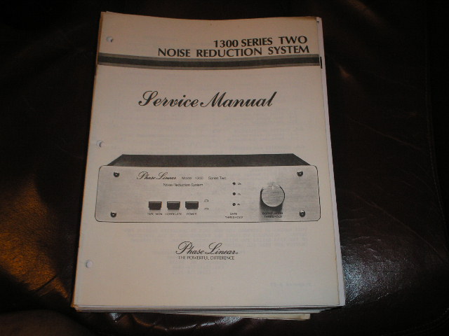 1300 Series Two 2 Noise Reduction System Service Manual