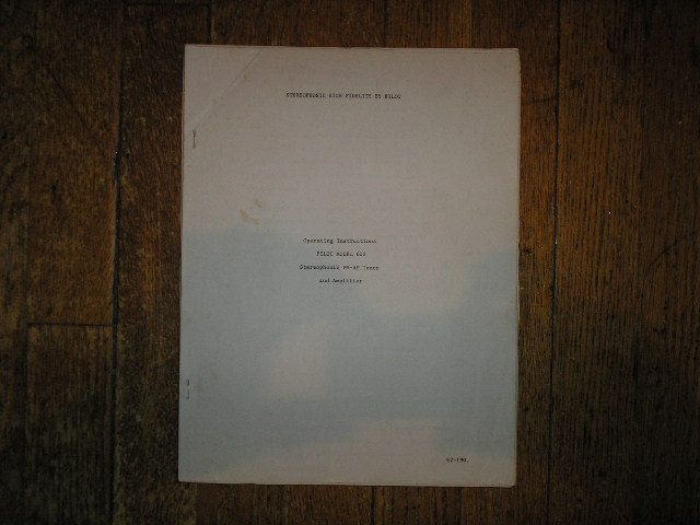 602 Tuner Amplifier Service Manual
