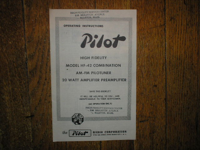 HF-42 Tuner Amplifier Service Manual