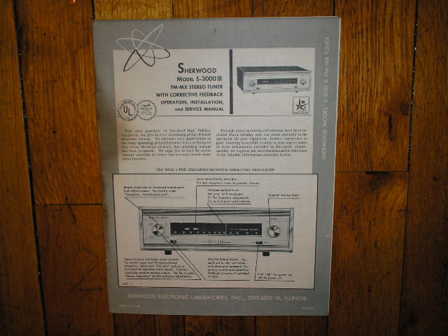 S-3000 III Tuner Operation Installation and Service Manual. Tubes are 1 6V4 or EZ80 1 6GN8 1 6BN8 1 6FG6 or EM84 1 12AZ7A 1 6BS8 1 6AB4 3 6AU6