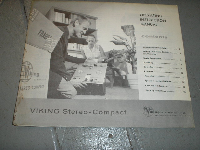 Viking Stereo Compact Operating Instruction Manual