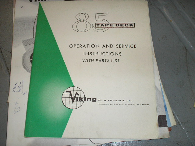 Viking 85 Tape Transport Operation and Service Instruction Manual