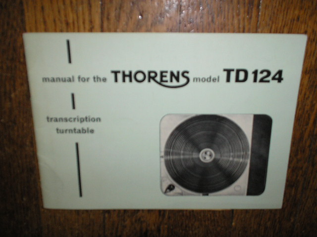 TD 124 Turntable Operator Manual