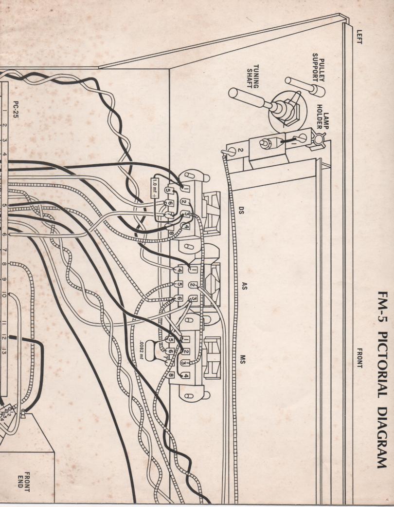 FM-5 TUNER Assembly PICTORAL DIAGRAM (large size photocopy)