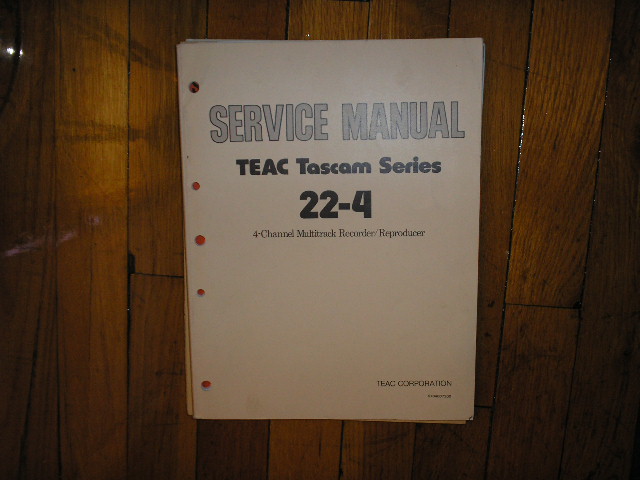 22-4 Service Manual  4-Track Reel to Reel