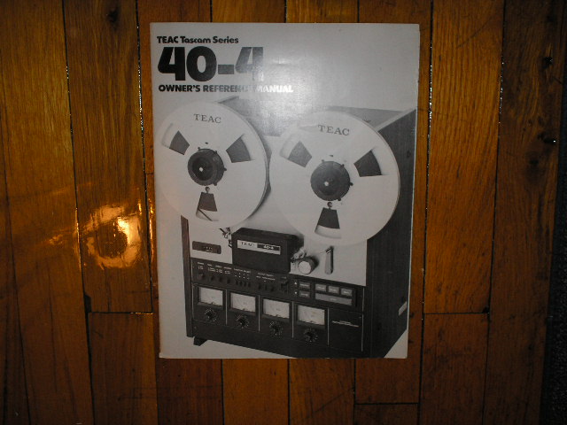 40-4 Reel to Reel Owners Manual