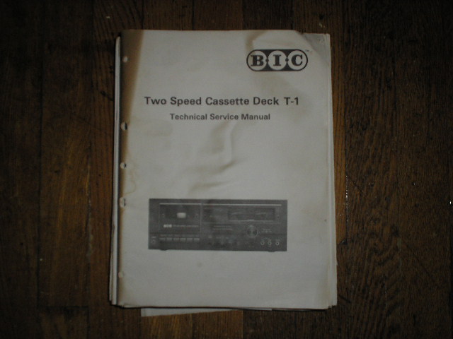 T-1 Cassette Deck Service Manual.